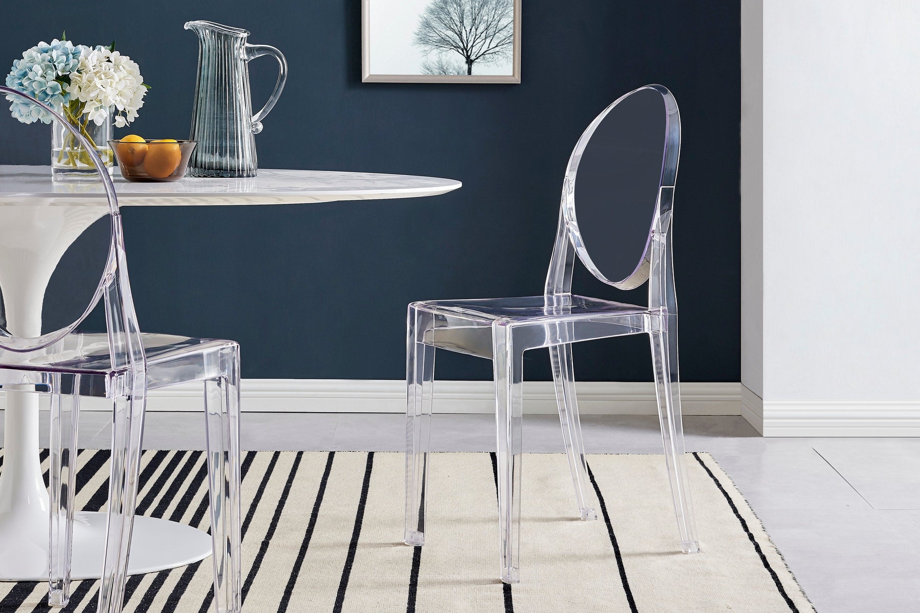 Set of 2 Matt Blatt Philippe Starck Victoria Ghost Chairs Replica (Clear)