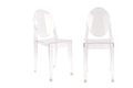 Set of 2 Matt Blatt Philippe Starck Victoria Ghost Chairs Replica (Clear)