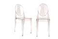 Set of 2 Matt Blatt Philippe Starck Victoria Ghost Chairs Replica (Smoke)