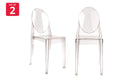 Set of 2 Matt Blatt Philippe Starck Victoria Ghost Chairs Replica (Smoke)