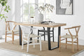 Set of 2 Matt Blatt Hans Wegner Wishbone Dining Chairs Replica (Beech Wood/White Natural)