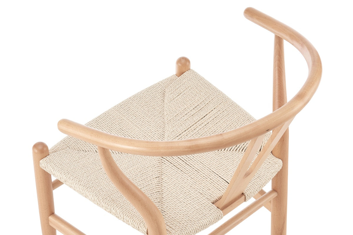 Set of 2 Matt Blatt Hans Wegner Wishbone Dining Chairs Replica (Oak Wood/Natural)