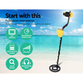 Metal Detector 180MM Deep Sensitive Waterproof Treasure Hunter Gold Digger Yellow - SuperSaverAU - view 3