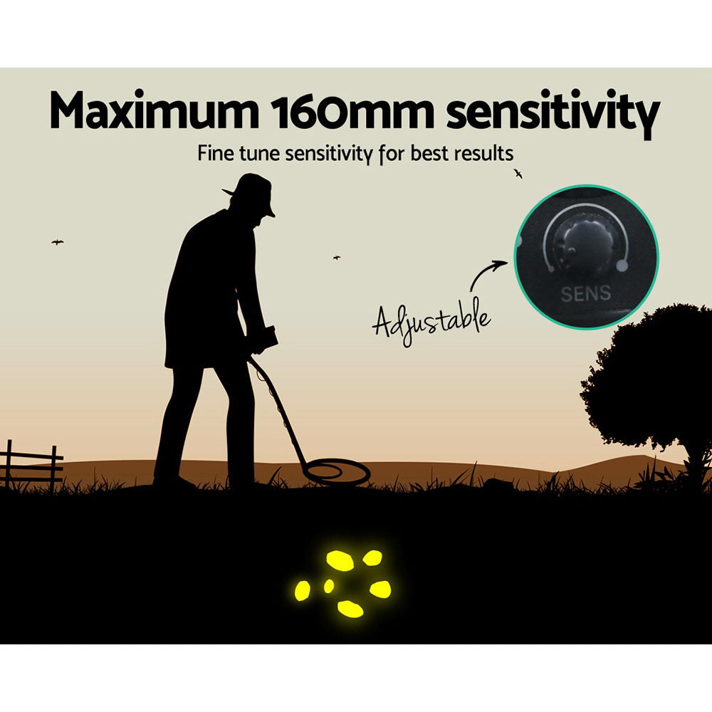 Metal Detector 160MM Deep Sensitive Waterproof Treasure Hunter Gold Digger - SuperSaverAU - view 5