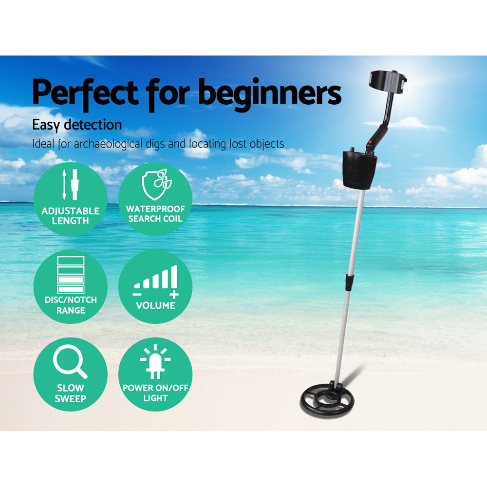 Metal Detector 180MM Deep Sensitive Waterproof Treasure Hunter Gold Digger Black - SuperSaverAU - view 3