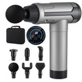 Everfit Black 30-Speed Massage Gun with 6 Heads LCD Display and Carry Case
