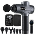 Everfit Massage Gun 30 Speed 6 Heads Vibration Muscle Massager Chargeable Grey - SuperSaverAU - view 1