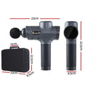Everfit Massage Gun 30 Speed 6 Heads Vibration Muscle Massager Chargeable Grey - SuperSaverAU - view 2