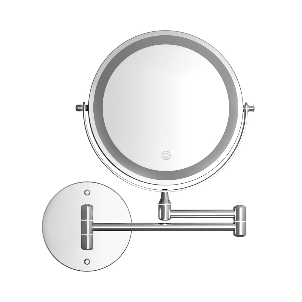 Embellir Extendable Makeup Mirror 10X Magnifying Double-Sided Bathroom Silver - SuperSaverAU - view 3