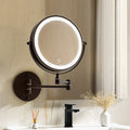 Embellir Extendable Makeup Mirror 10X Magnifying Double-Sided Bathroom Brown - SuperSaverAU - view 1