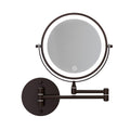 Embellir Extendable Makeup Mirror 10X Magnifying Double-Sided Bathroom Brown - SuperSaverAU - view 3