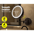 Embellir Extendable Makeup Mirror 10X Magnifying Double-Sided Bathroom Brown - SuperSaverAU - view 5