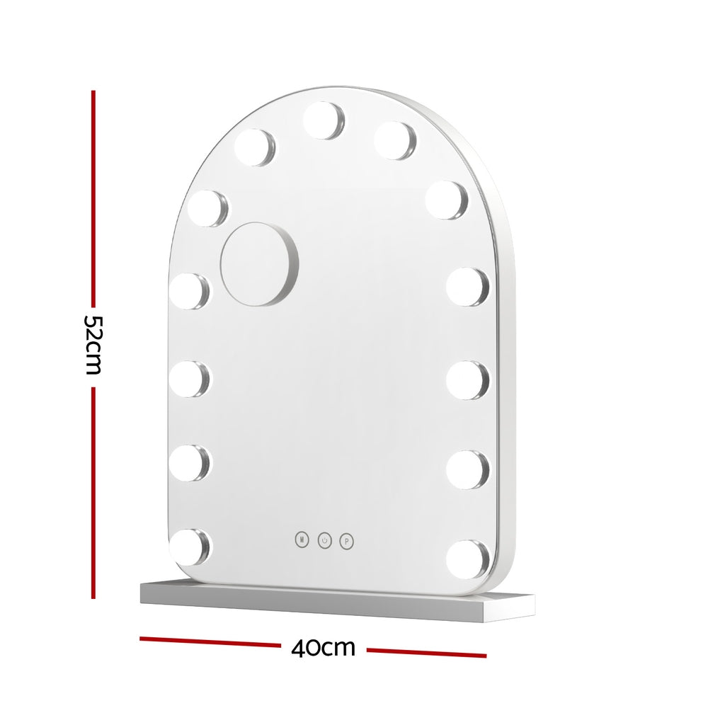 Embellir LED Makeup Mirror 40x50cm with 5x Magnification & Adjustable Lighting - SuperSaverAU - view 2
