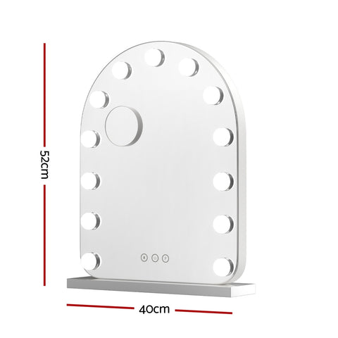 Embellir LED Makeup Mirror 40x50cm with 5x Magnification & Adjustable Lighting - SuperSaverAU - view 2
