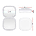 Embellir White LED Compact Travel Makeup Mirror 1X 10X Magnification