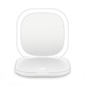 Embellir White LED Compact Travel Makeup Mirror 1X 10X Magnification