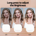 Embellir White LED Compact Travel Makeup Mirror 1X 10X Magnification