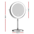 Embellir Makeup Mirror 20x20cm 10X Magnifying with LED Light Rotation Tabletop - SuperSaverAU - view 2