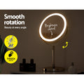 Embellir Makeup Mirror 20x20cm 10X Magnifying with LED Light Rotation Tabletop - SuperSaverAU - view 4