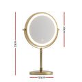 Embellir Gold Lighted Makeup Mirror 10X Magnifying Double Sided LED Rechargeable