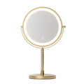 Embellir Gold Lighted Makeup Mirror 10X Magnifying Double Sided LED Rechargeable