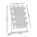 Embellir Hollywood Vanity Mirror 30x40cm with LED Light & Bluetooth Speaker - SuperSaverAU - view 1
