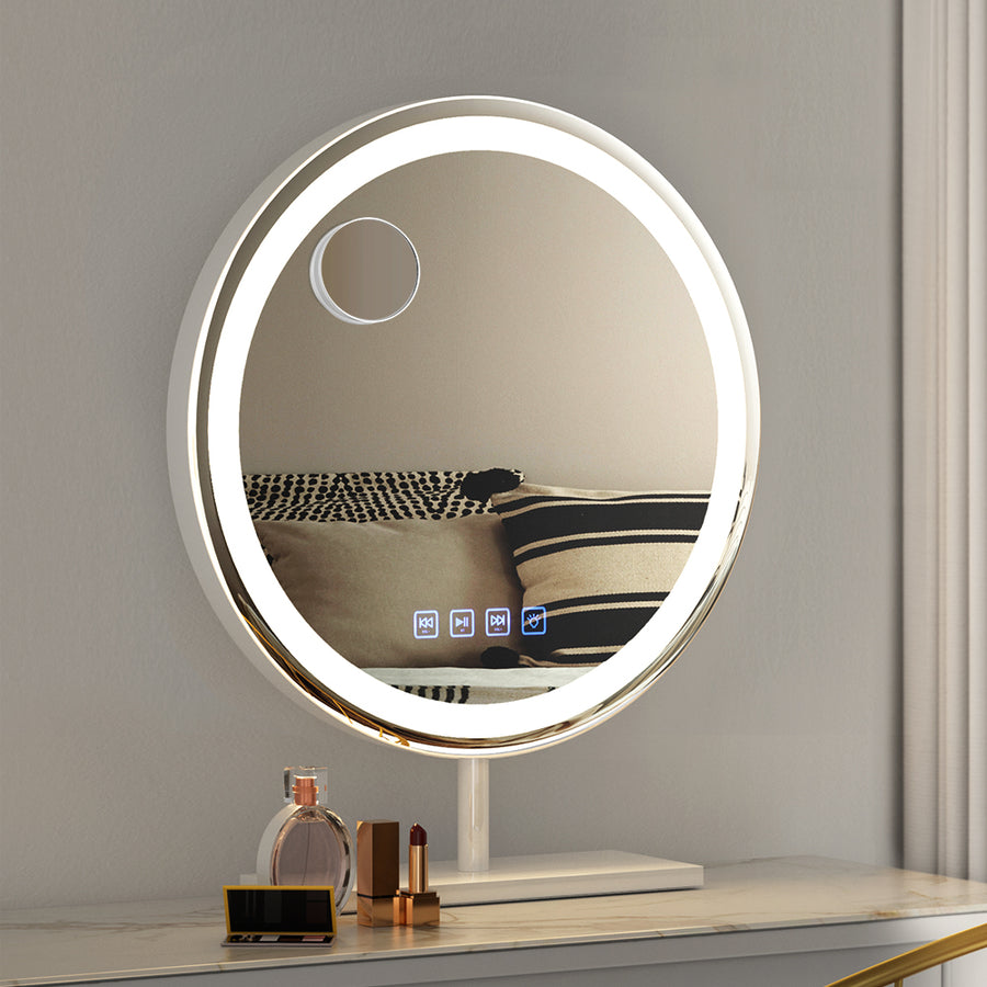 Embellir Makeup Mirror 49x28cm with LED Light & Bluetooth Speaker - SuperSaverAU - view 1