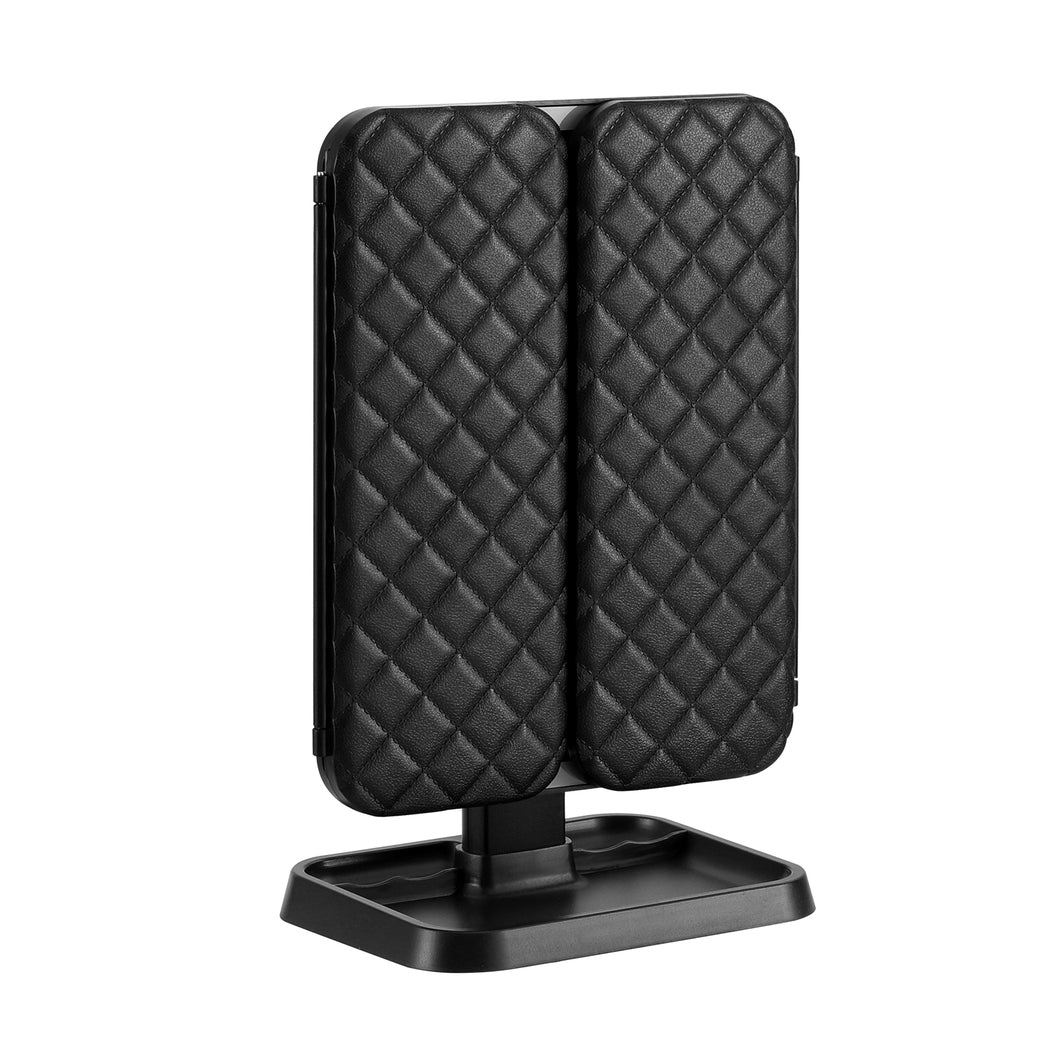 Embellir Black LED Tri-Fold Makeup Mirror 1X 2X 3X Magnification