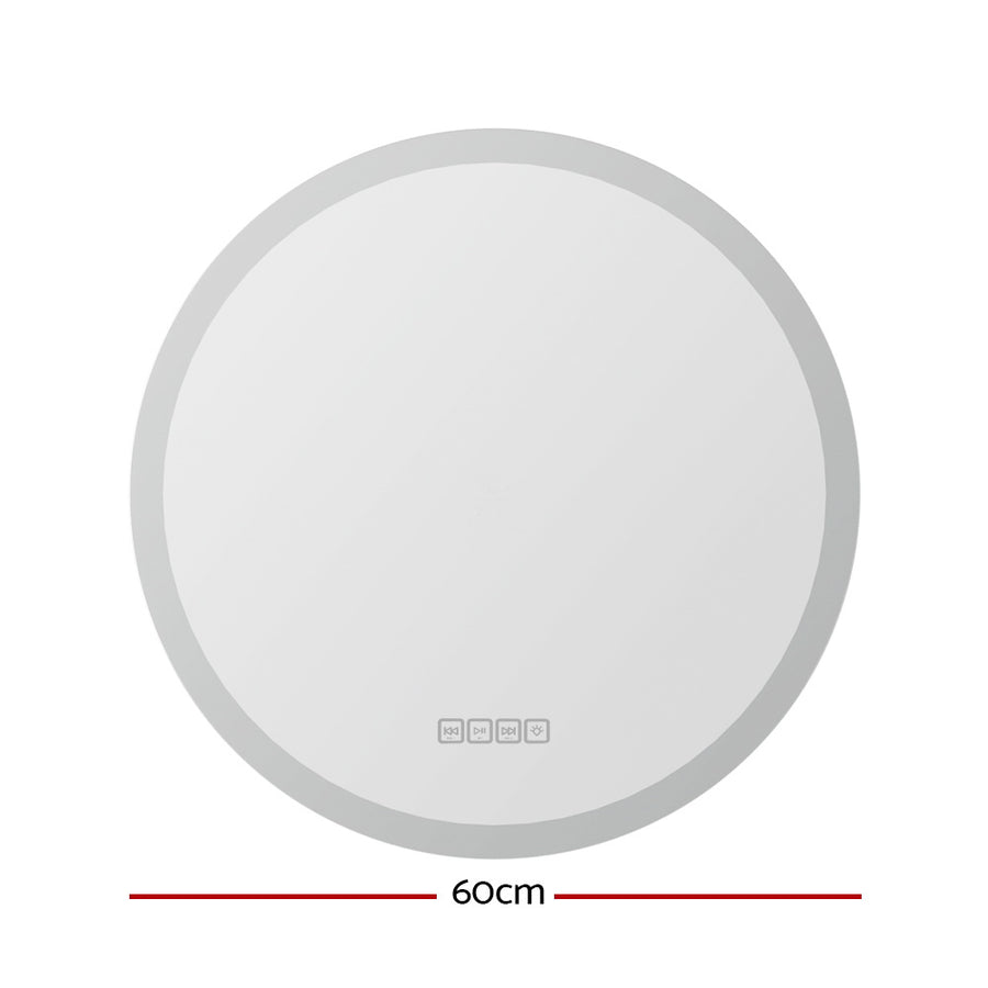 Embellir 60CM Bluetooth LED Wall Mirror with Anti-Fog and Touch Control - SuperSaverAU - view 1