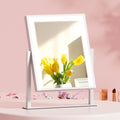 Embellir Makeup Mirror 25x30cm Hollywood Vanity with LED Light Rotation White - SuperSaverAU - view 1