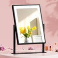 Embellir Makeup Mirror 30x40cm Hollywood Vanity with LED Light Rotation Black - SuperSaverAU - view 1