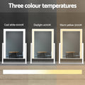 Embellir Makeup Mirror 30x40cm Hollywood Vanity with LED Light Rotation White - SuperSaverAU - view 4