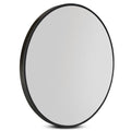 Embellir Wall Mirror Makeup 50cm Home Decor Framed Mirrors Bathroom Round Black - SuperSaverAU - view 1