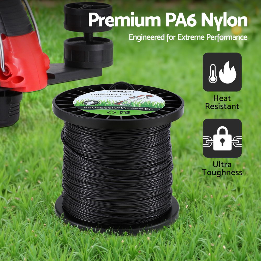 Giantz 100M Trimmer Line 2.4mm PA6 Nylon Cord - Heat & Break Resistant - SuperSaverAU - view 6
