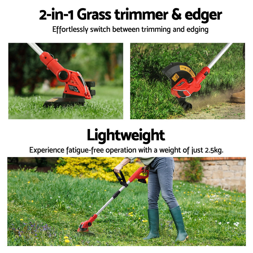 Giantz 20V Cordless Line Trimmer 250mm, Lightweight, Adjustable Handle, 50mins Run Time - SuperSaverAU - view 3