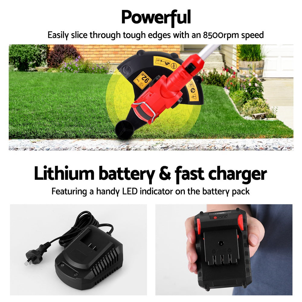 Giantz 20V Cordless Line Trimmer 250mm, Lightweight, Adjustable Handle, 50mins Run Time - SuperSaverAU - view 4