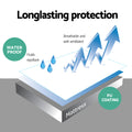 Giselle Bedding Bamboo Fabric Mattress Protector Double - Water-Resistant, Machine Washable - SuperSaverAU - view 4