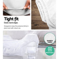 Giselle Bedding Bamboo Waterproof Mattress Protector - King, Antibacterial, Machine Washable - SuperSaverAU - view 5