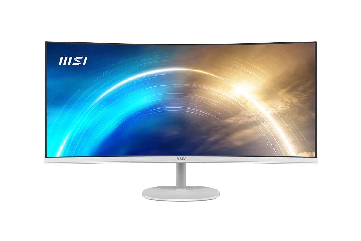 MSI 34" PRO UltraWide Curved QHD 100Hz Business Monitor - White (MP341CQW)