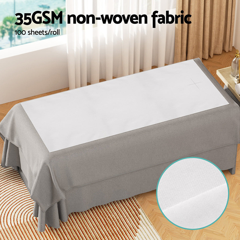 Zenses Massage Table Cover 80cm x 180cm, 100 Disposable Sheets, Hygienic
