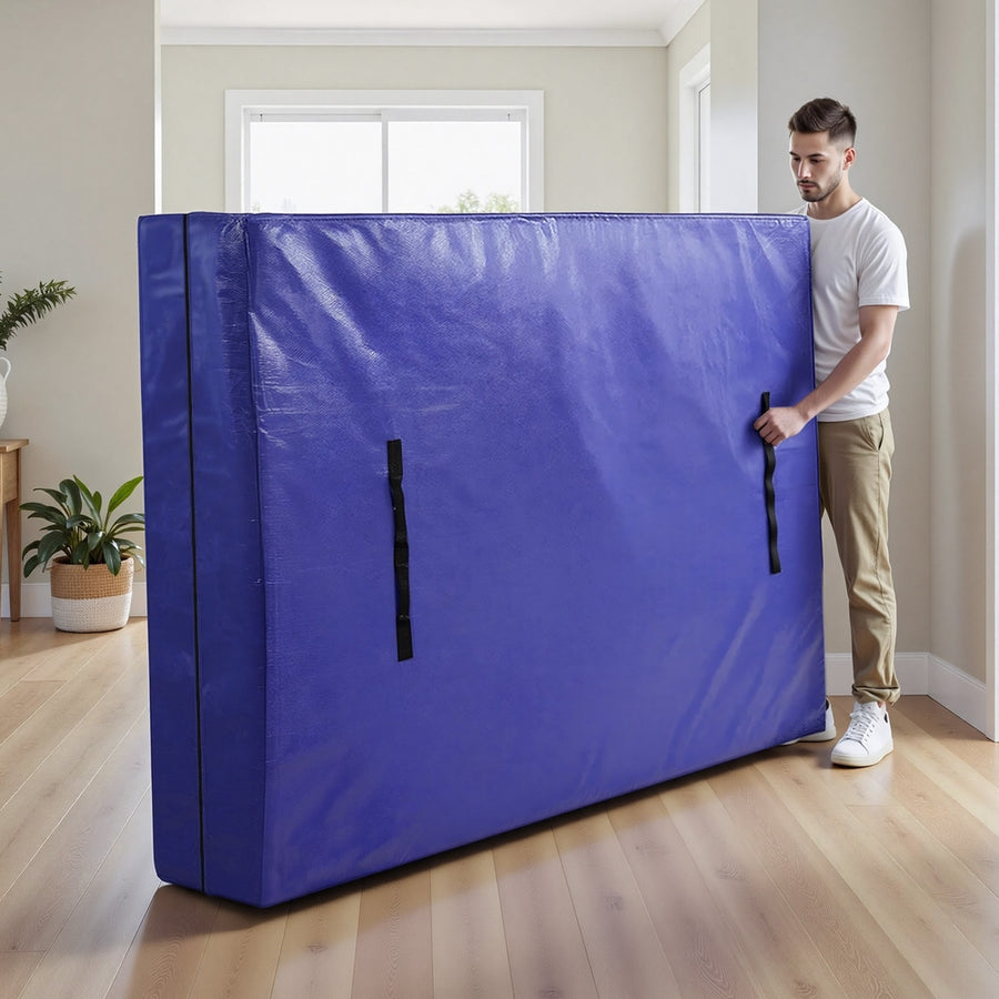Artiss Mattress Bag King - Heavy-Duty Waterproof Storage Dust Cover 160gsm PE - SuperSaverAU - view 1