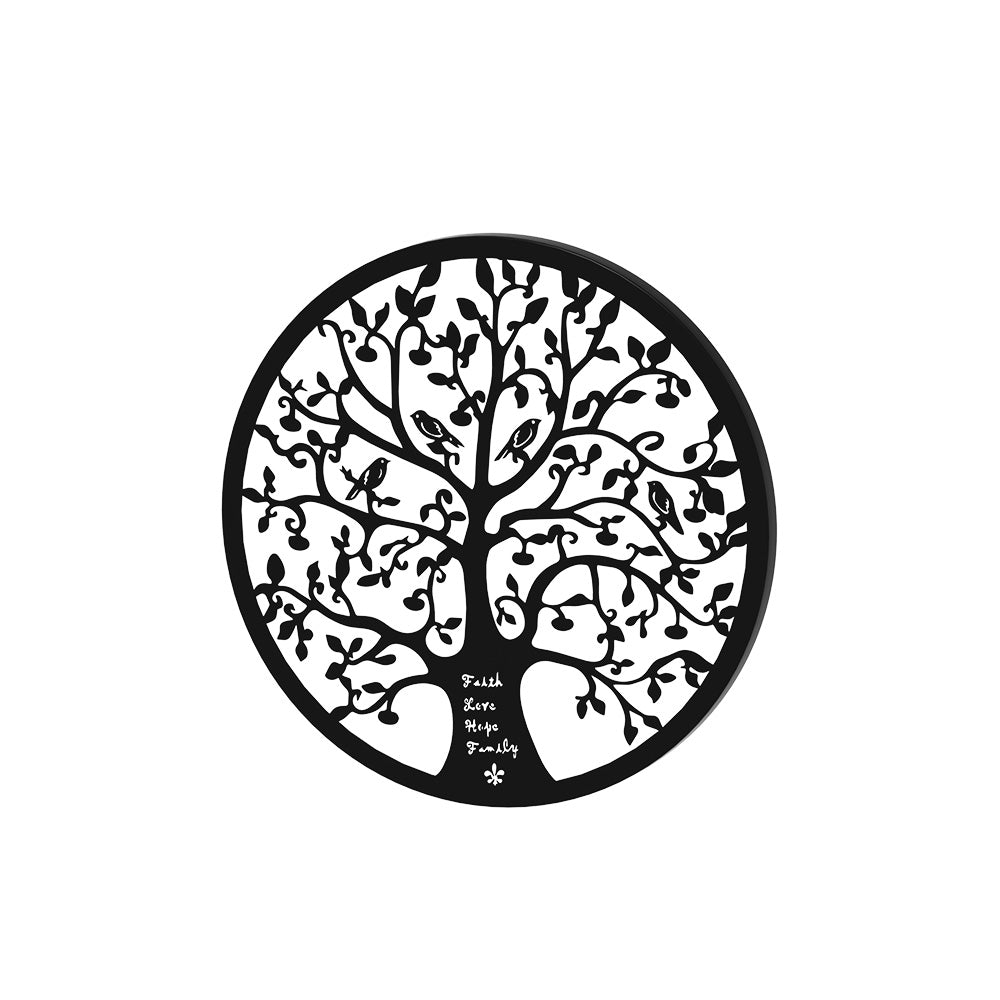 Artiss Metal Wall Art 60cm Round Tree of Life Sculpture with Wall Mounting Bracket - SuperSaverAU - view 3