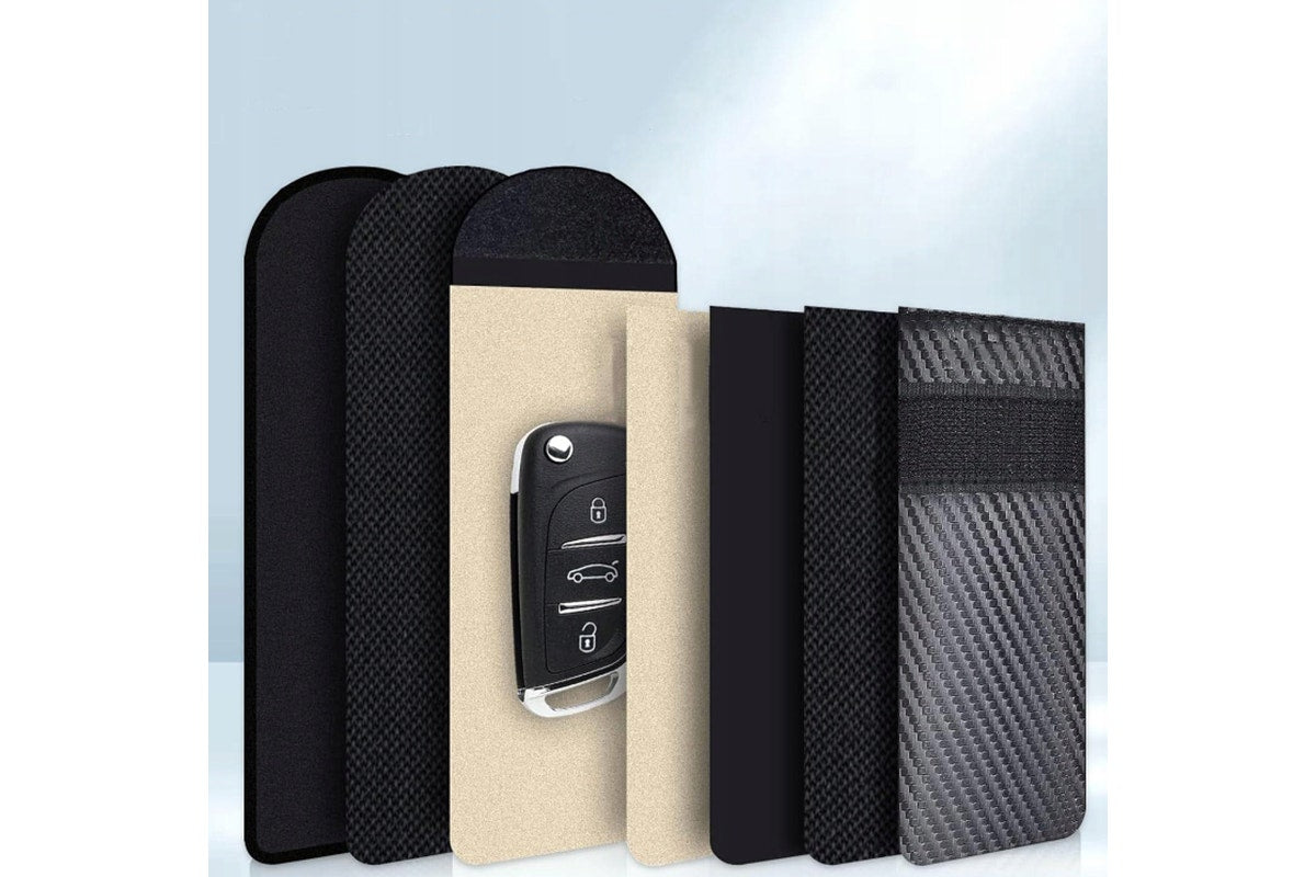 4 Piece Anti-Theft Car Key Signal Blocking Faraday Set