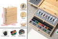 85 Piece Art Set with Built-in Wooden Easel