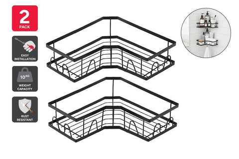 Adhesive Corner Shower Caddy (2 Pack)