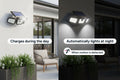 3-Headed Outdoor Solar Motion Sensor Light (2400mAh)