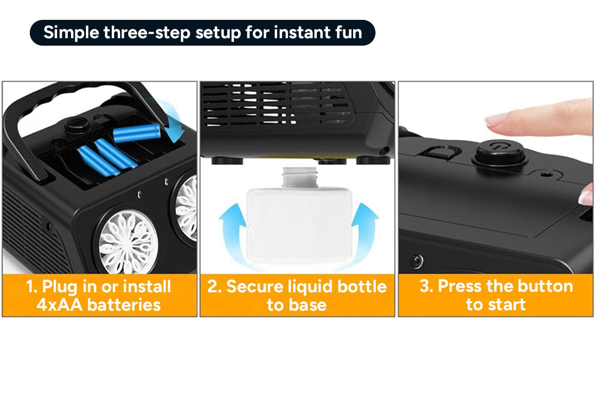 Portable Automatic Bubble Machine