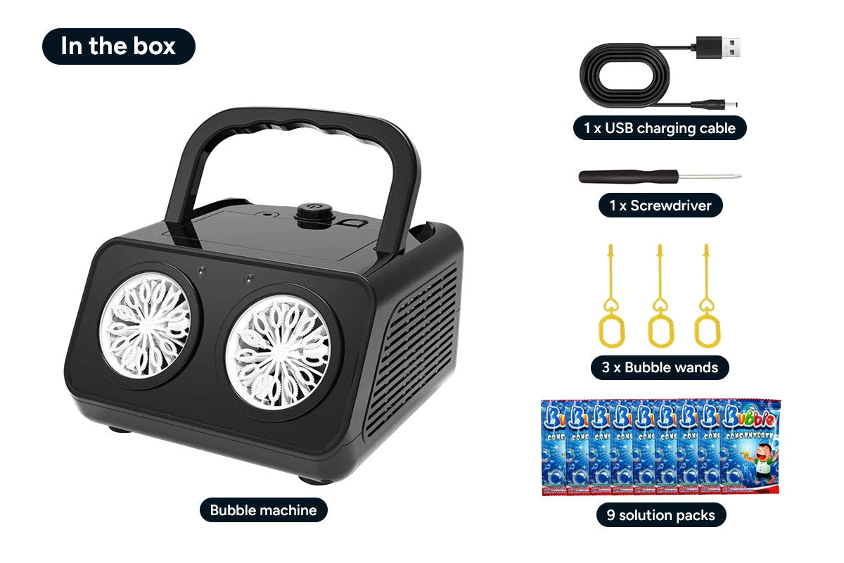 Portable Automatic Bubble Machine