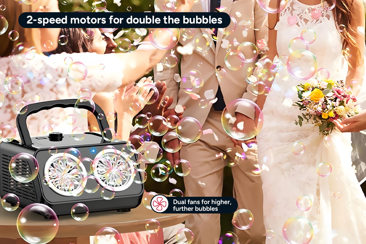 Portable Automatic Bubble Machine