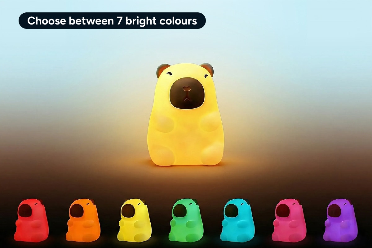 Rechargeable Soft Capybara Night Light